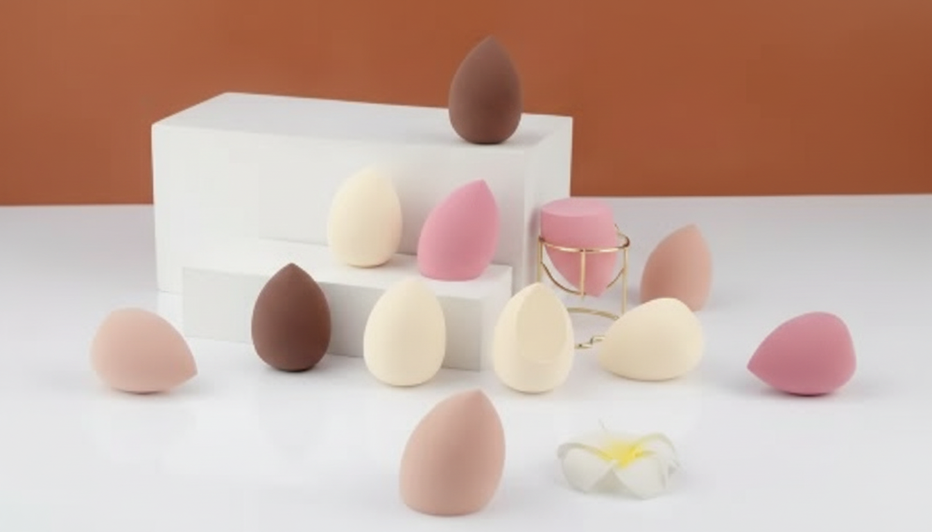 10 Teardrop Makeup Sponges for Wet/Dry Flawless Blend
