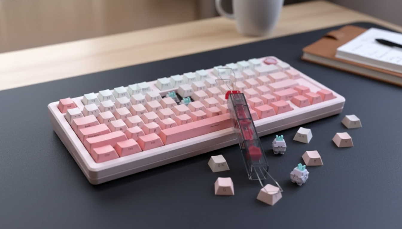 2-in-1 Transparent Keycap & Switch Puller for Hot-Swap