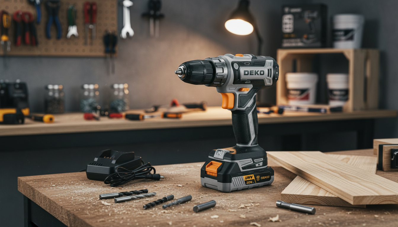 20V Cordless Drill/Driver Kit: Battery + Charger Included