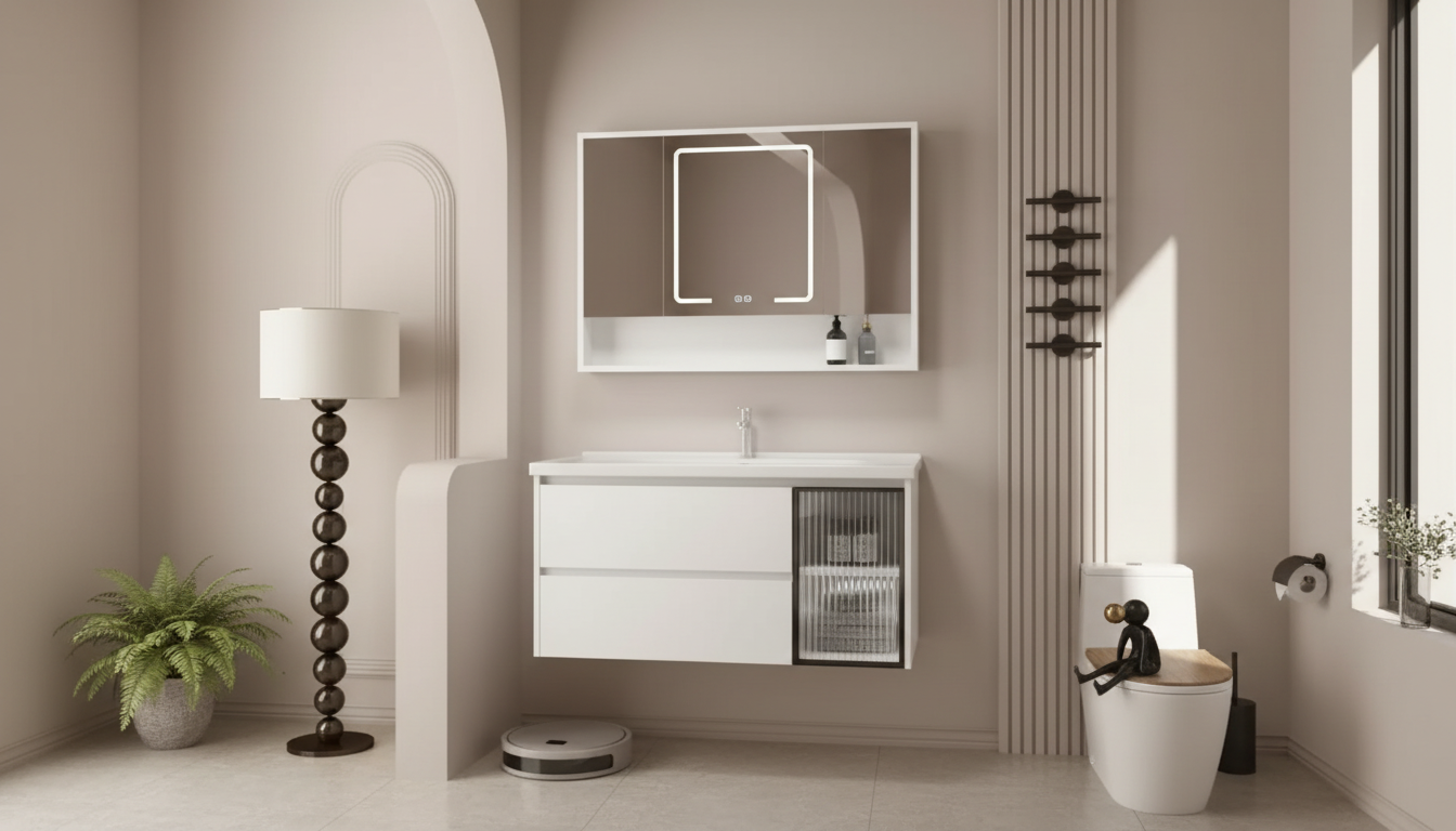 40-Inch Floating Vanity: Soft-Close Drawers + Ceramic Sink