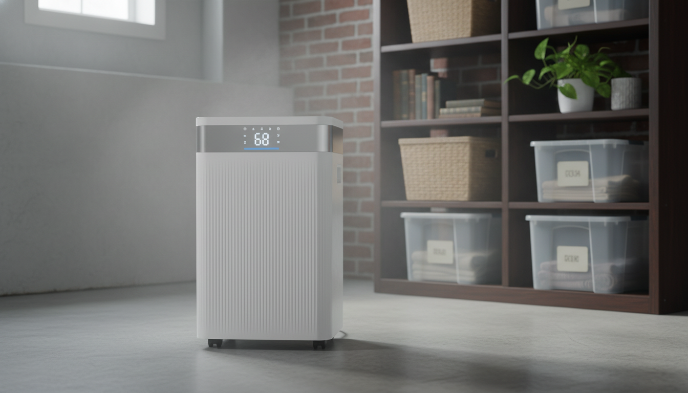 52-Pint Smart Dehumidifier for Basements & Mixed Spaces