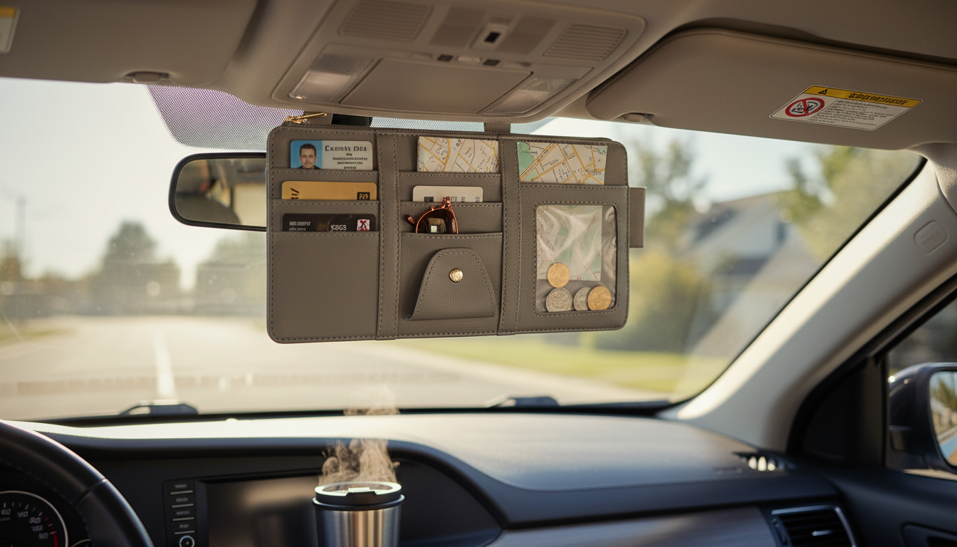 Car Visor Storage Bag: Quick Sun Visor Organizer Tips