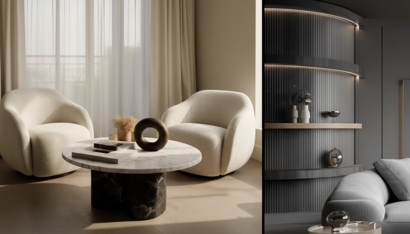 Curved Furniture Layout Tips for Softer, Smoother Rooms