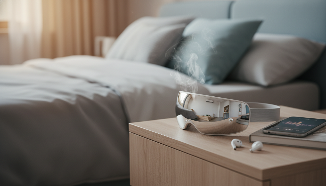 Electric Eye Massager: Heat, EMS & Bluetooth Relaxation