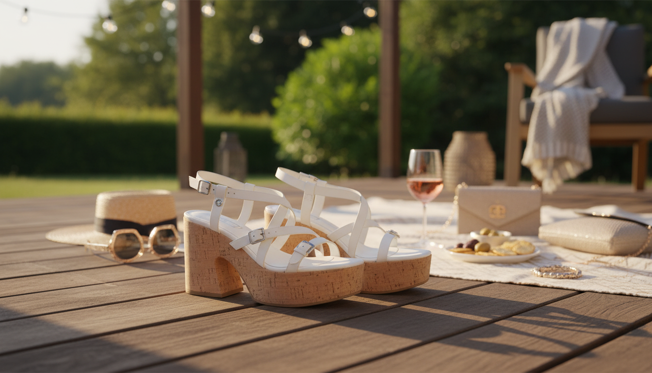 Guess Beige Platform Block-Heel Sandals: Day-to-Night Style