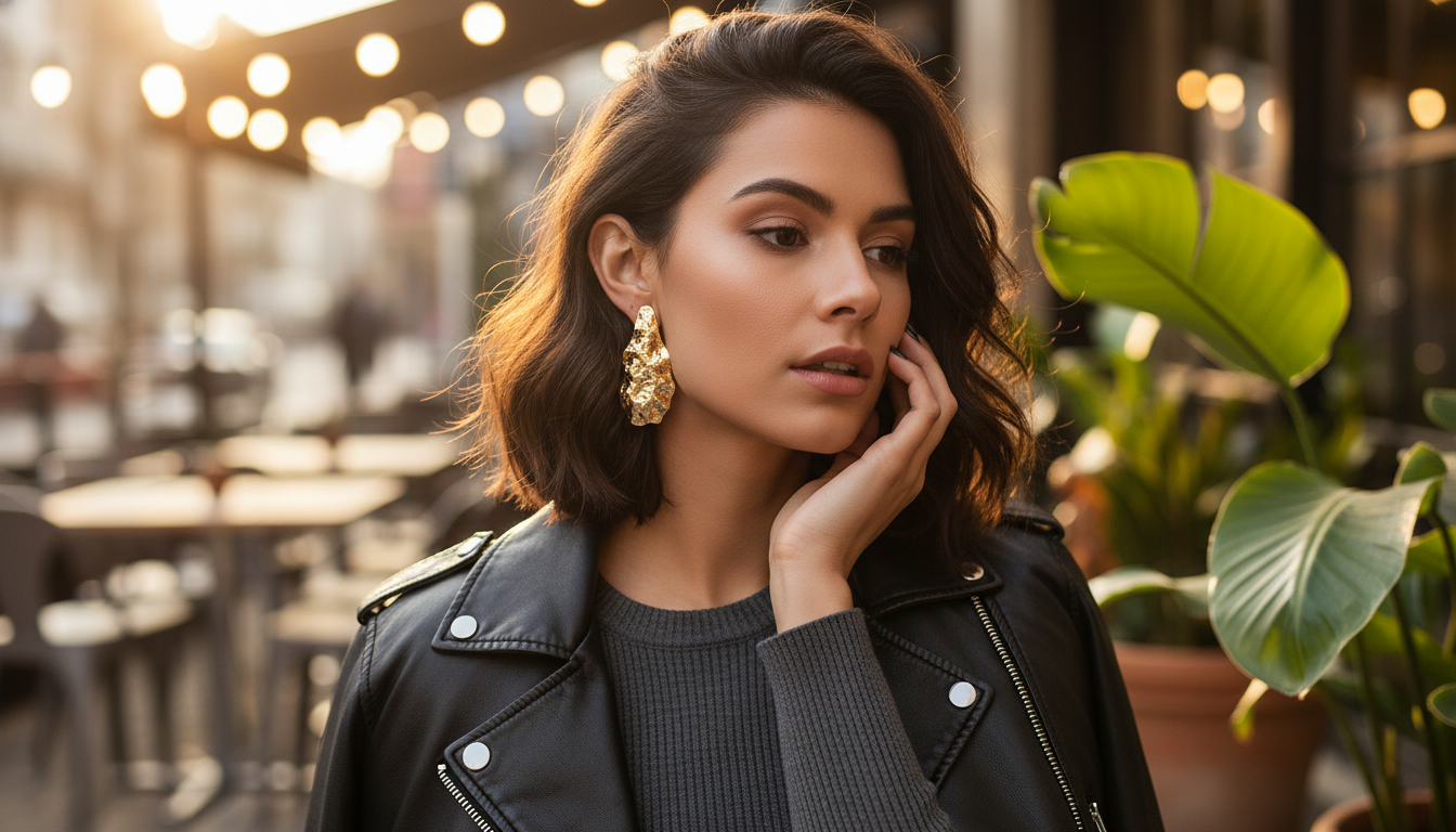 Irregular Geometric Water Drop Earrings: Punk Chic