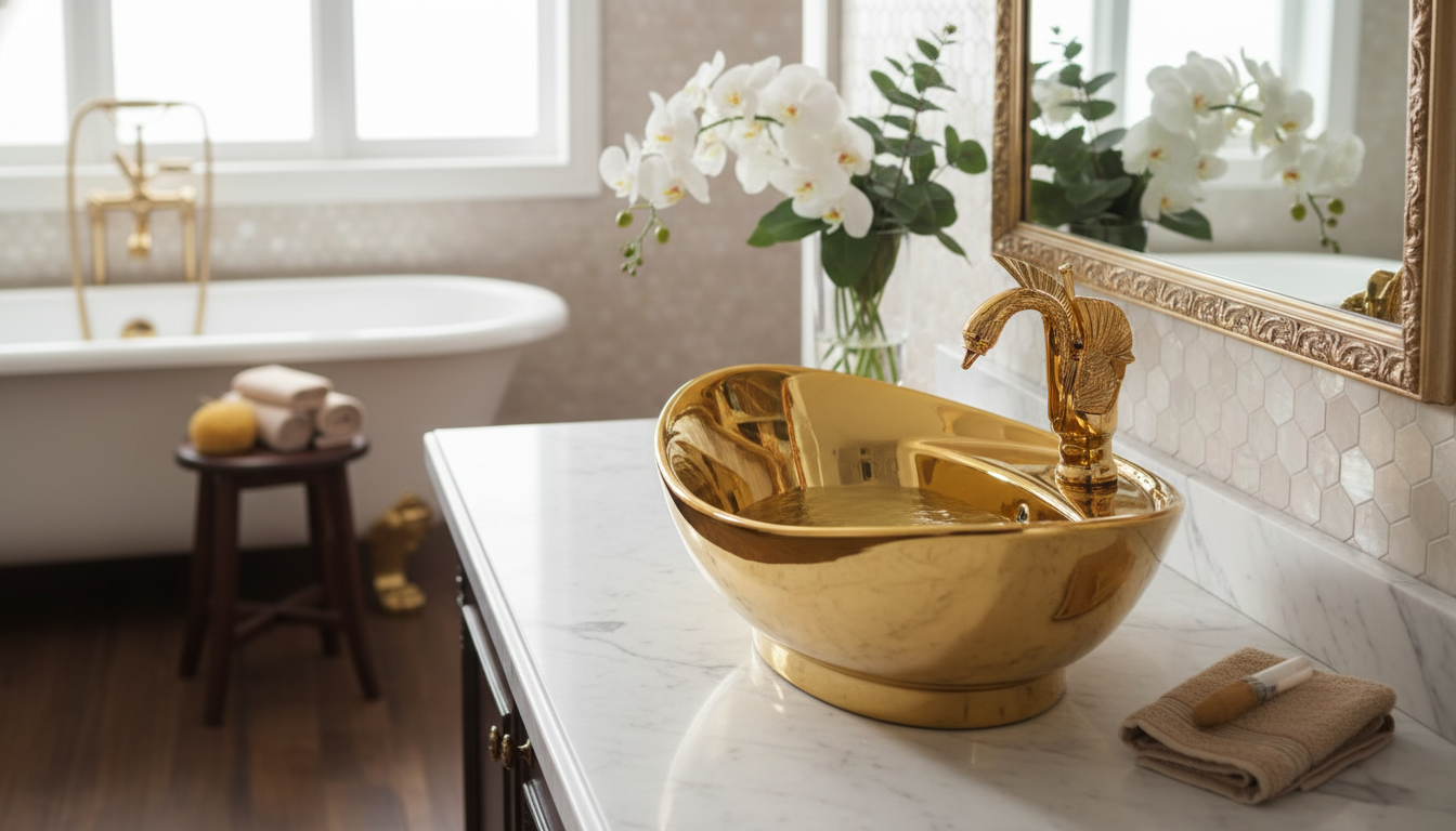Luxury Gold Ceramic Bathroom Sink Styling & Buying Guide