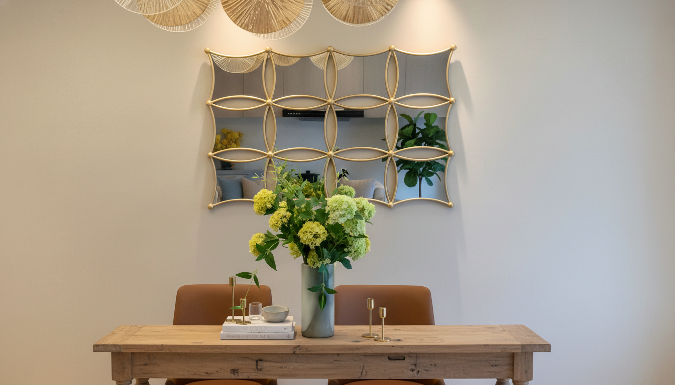 Luxury Wall Hanging Mirror: Living & Dining Room Styling