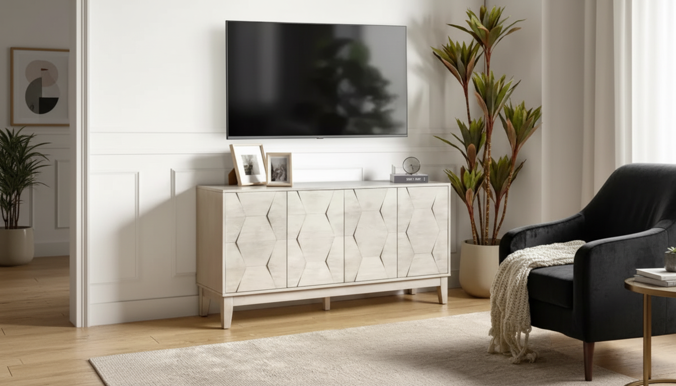 Mid-Century Sideboard Buffet Cabinet: Storage & Style
