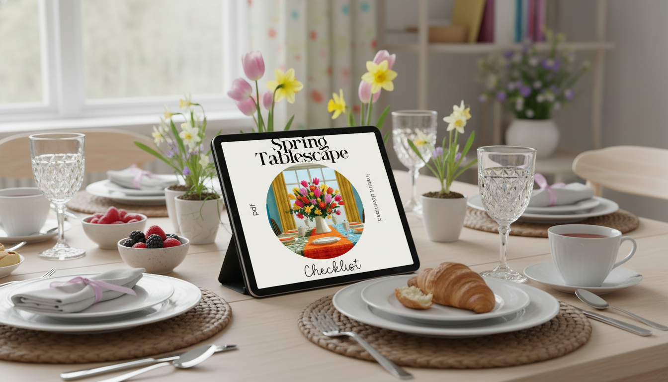 Spring Tablescape Checklist: Printable Setup for Hosting