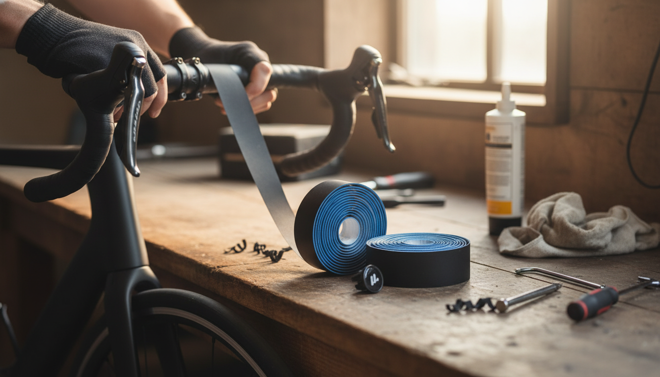 PU Anti-Slip Road Bar Tape with Plugs: Grip & Comfort