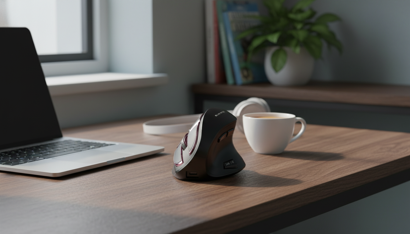 Rechargeable Vertical Bluetooth Mouse for Mac & PC