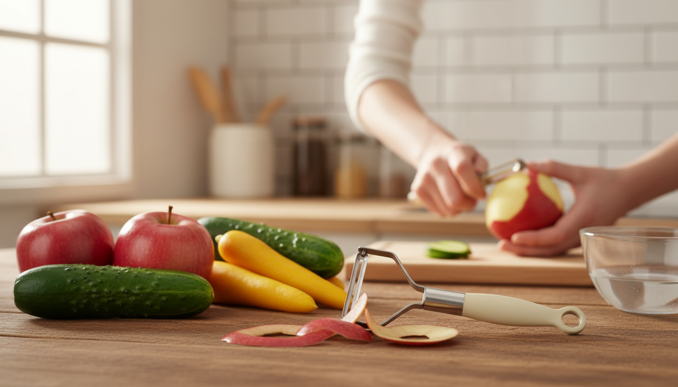 Sharp Stainless Steel Peeler for Fast Fruit & Veg Prep