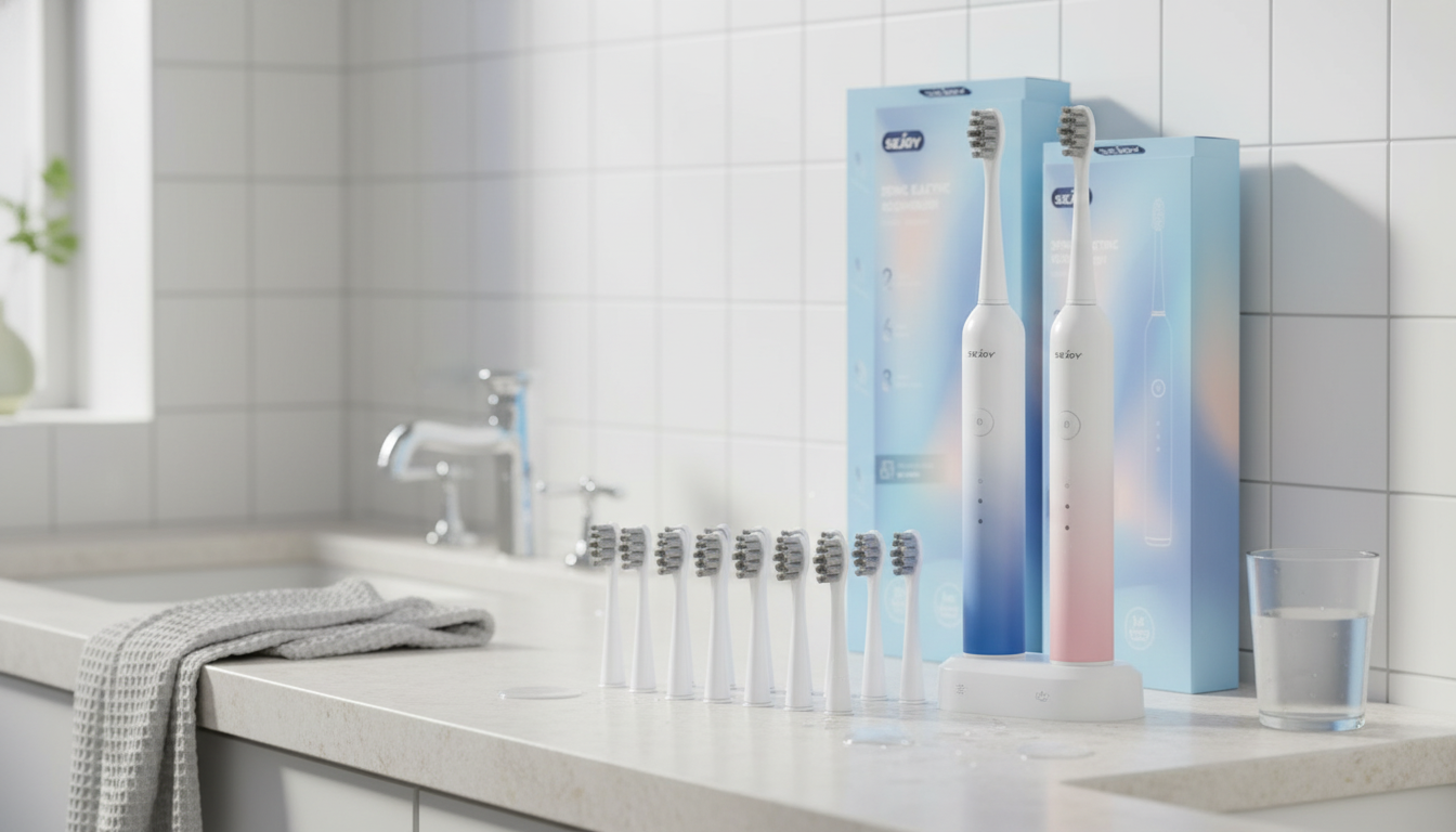 Smart Sonic Toothbrush: 6 Modes, 8 Heads for Daily Care
