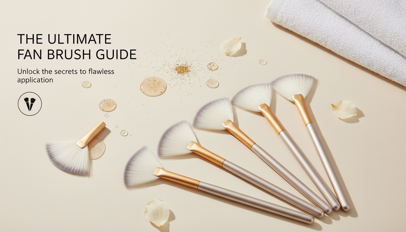 Soft Fan Makeup Brush for Powder Highlighter (1 PC)