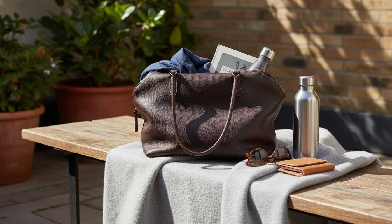 Soft Leather Bowling Tote: Large Capacity, Everyday Style