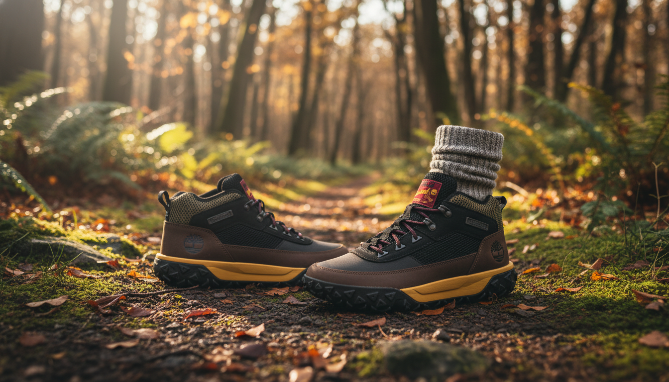 Timberland Brown Rubber-Sole Sneakers for Fall/Winter