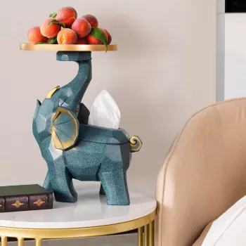 Luxury Elephant Side Table: Sculptural Glam for Any Room